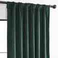 thumbnail image 6 of HPD Half Price Drapes Basic Deluxe Velvet Room Darkening Curtains with Rod Pocket - 2 Panels Set - Window Curtains for Living Room & Curtains for Bedroom, 50W X 96L, Deep Green, 6 of 12