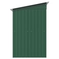 thumbnail image 5 of vidaXL Garden Shed Green Metal, 5 of 5