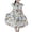 Multicolor A2, variant on Hrsba Casual Dress for Girls,8-14 Years Girls' Floral Sleeves French Oil Painting Style Short Sleeved Round Neck Dress,Kids Summer Dress,Pink ,140