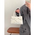 thumbnail image 3 of Bolso de mensajero con lazo para niñas, sencillo, para ir al trabajo, para teléfono móvil, pequeño, cuadrado, bolso de mano informal, 3 of 5