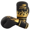 thumbnail image 2 of Par de Guantes de Boxeo Fire Sports PVC Línea Fire One Dorado Negro, 2 of 4