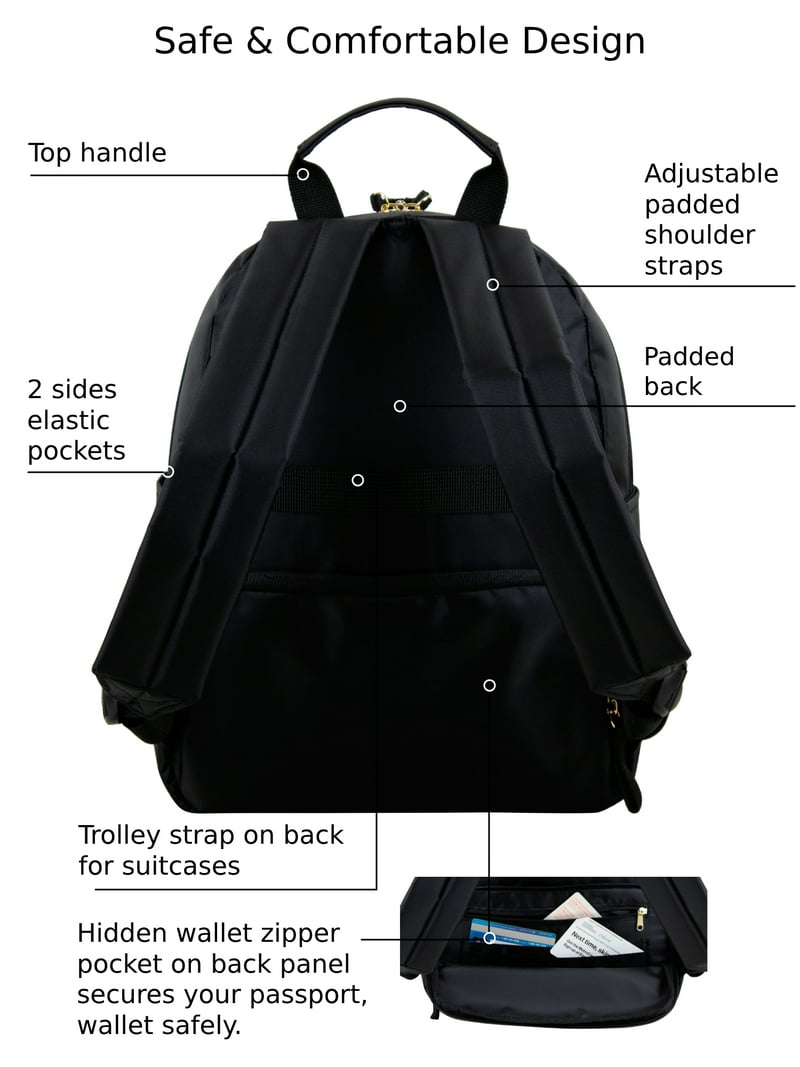 eastsport mini backpack black Limited Classic mini-gray comfortable shoulder straps for long distances and high Clear Dome Mini Backpack