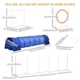 thumbnail image 2 of Blue Dog Agility Training Set - 5 Piece Kit with Tunnel, Jump Ring, Poles & Pause Box - Outdoor Pet Exercise & Training Equipment - Adjustable Height & Portable Design, 2 of 7