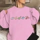 thumbnail image 5 of Sudadera con estampado de dinosaurio, jerséis casuales de cuello redondo y manga larga para otoño e invierno, sudaderas de gran tamaño para mujer, 5 of 5