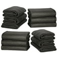 thumbnail image 4 of ZENSTYLE 12 Pack Moving Blankets 80" x 72" Pro Economy Black Shipping Furniture Pads, 4 of 6