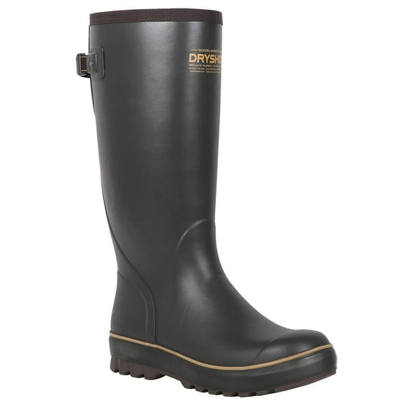 Dryshod Mudslinger FLX Gusset Rain Boots, Brown, Size 14, Waterproof, Durable Outdoor Footwear (MSXG-MH-MBR-Hunting)