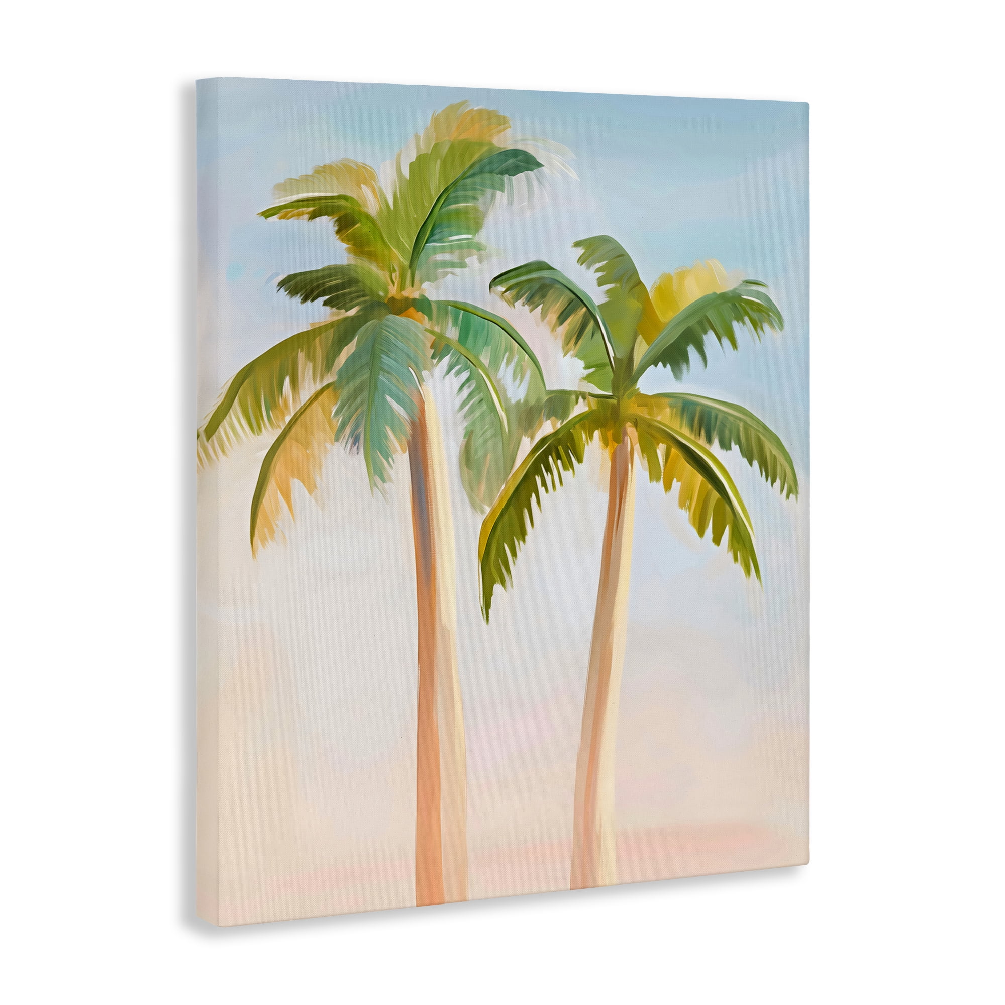 Stupell Industries Tropical Palm Twins at Sunrise Canvas Wall Art, design by The Prints Vibe