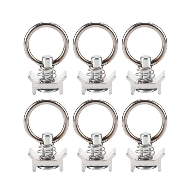 6 anillos de acero inoxidable, ganchos para altavoces, anillos colgantes, accesorios para colgar marcos de aviones, colgantes livianos