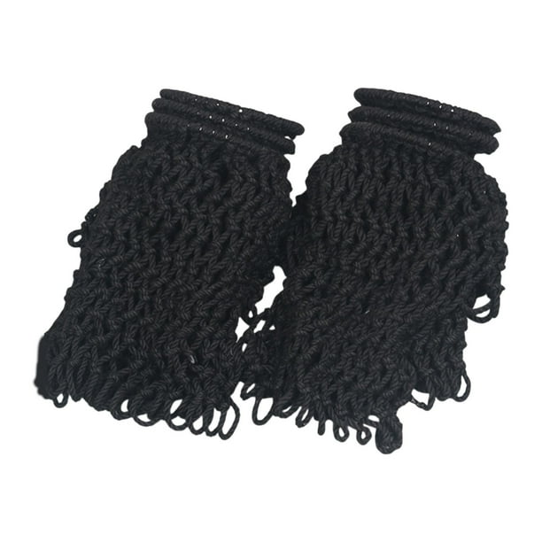 6 bolsillos para mesa de billar, cestas de repuesto para deportes, reemplazo de red de algodón Negro