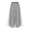 🔥 Gray, variant on Three-Layer Beaded A-Line Gauze Skirt Mid-Length Pleated Mesh Pull-On Design Soft Elastic Waist Flowing Hem For Dance Performance Rehearsal Stage Photoshoots And Casual Layered Styling