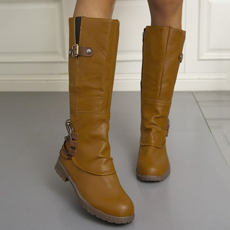 

Waterproof Fashion Heel Side Zipper Boots High Color Boots Women s Boots