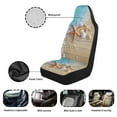 thumbnail image 6 of Yuyamidu 2 PCS Starfish Shell Car Seat Covers for Front Seat Cushion Beach Auto Seat Cover Seaside Car Bucket Seats Protective Covers Universal fit for SUV Sedan Van, 6 of 7