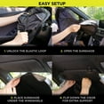 thumbnail image 6 of Auto Drive  Double Rings  Twist Sun Shade Ultimate Protection for  Car  Windshields1 pack, 63"x29.5", 6 of 12