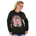 thumbnail image 3 of Betty Boop Breast Cancer Positivity Women Plus Size Sweatshirt Brisco Brands 2X, 3 of 5