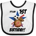 thumbnail image 3 of Inktastic 1st Birthday All Stars Boys Baby Bib, 3 of 4