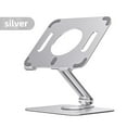 thumbnail image 2 of Xingzhi Support Pliable pour Tablette, Hauteur Réglable Multi-angle, Support en Alliage d'Aluminium, Support de Bureau à Domicile Mains Libres pour Portable, Cadeaux, Argent, 2 of 9