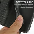 thumbnail image 6 of Decase Fit for Google Pixel 7 Pro Synthetic Leather Wallet Case with Card Holder,Flip Folio Magnetic Closure,Kickstand,Wrist Strap Cover Case for Google Pixel 7 Pro, Black, 6 of 8