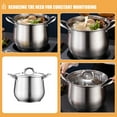 thumbnail image 5 of PAMINGONO Large Stainless Steel Cooking Pot with Lid for Soups, Stews, and Kitchen Use Durable Melt Pot, 5 of 7