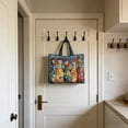 thumbnail image 4 of Colorful Quilted Chicken Tote Bag 5 Whimsical Rooster Patchwork Shoulder Bag Large Handbag For Market Beach And Everyday Use, 4 of 7