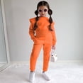 thumbnail image 4 of Gunia Toddler Girls Sweatshirt And Jogger Set 2 Piece Athletic Outfits Set Sweatsuits Tracksuit Fall Winter Clothes,Size 1-8 Years, 4 of 9