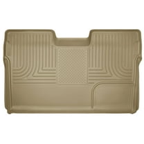 Husky Liners 19333 Weatherbeater Floor Mat Fits 2009-2014 Ford F-150 SuperCrew w/o Manual Transfer Case 2nd Row Liner 1pc Tan