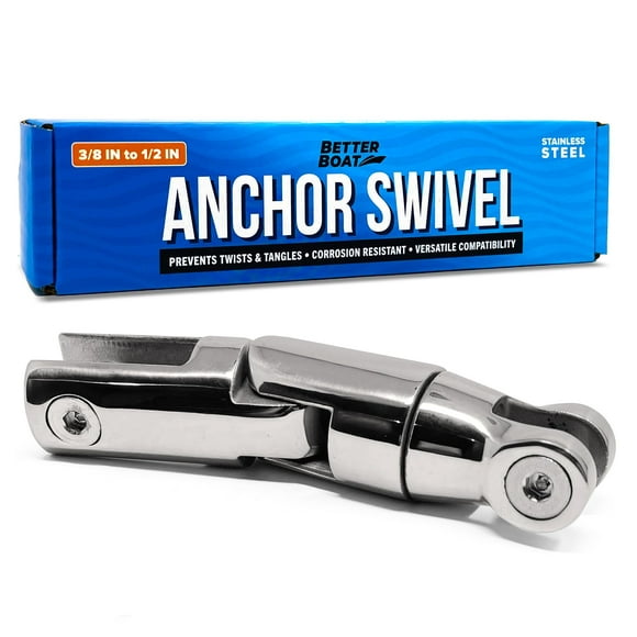 Better Boat Ancre Pivotante, Chaîne à Manille en Acier Inoxydable, s'Adapte aux Chaînes de 3/8 Pouces à 1/2 Pouces