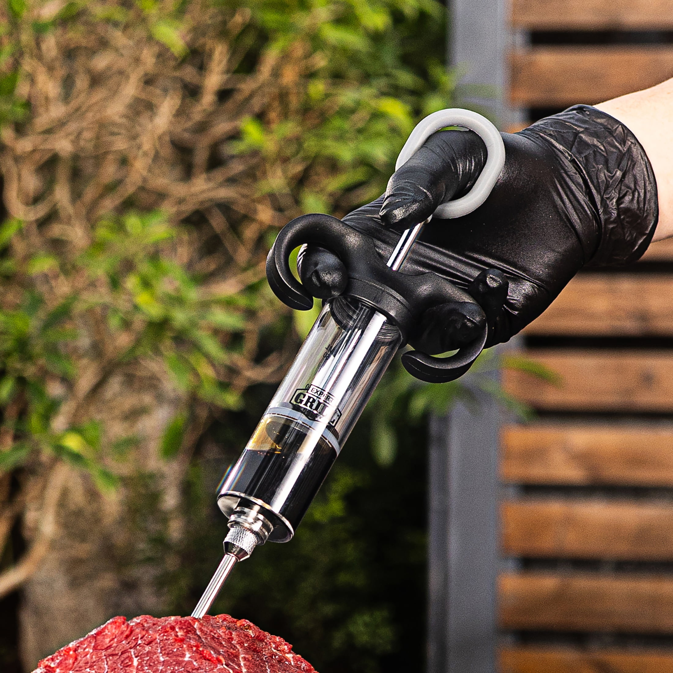 Expert Grill Stainless Steel Meat Injector Syringe Kit with 2 Marinade Needles