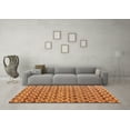 thumbnail image 3 of Ahgly Company Indoor Rectangle Abstract Orange Modern Area Rugs, 5' x 8', 3 of 4