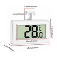 thumbnail image 2 of Termómetro digital para frigorífico, 3 unidades, para dormitorio, resistente al agua, con pantalla LCD y gancho para lectura de temperatura, 2 of 5