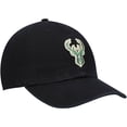 thumbnail image 3 of Men's '47  Black Milwaukee Bucks Core Logo Clean Up Adjustable Hat, 3 of 4