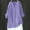 Purple#1, variant on Blouses for Women $5,Womens Tops 3/4 Sleeve spring,Women's V-Neck Long Sleeve Loose Button Cotton and Linen Tunic Summer Blouse Purple XXL