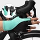 thumbnail image 2 of Guantes de ciclismo deportivos acolchados de medio dedo transpirables para motocicleta Azul M, 2 of 8