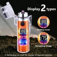 thumbnail image 2 of YOZWOO Electric Lighter - USB Rechargeable Dual Arc Plasma Lighter with LED Flashlight and Compass for Outdoor Adventure, Camping, BBQ, Diving (Orange), 2 of 8
