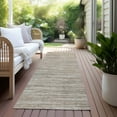 thumbnail image 6 of Addison Rugs Chantille Indoor/Outdoor Transitional Stripes Taupe Washable Runner Rug, 2'3" x 7'6", 6 of 6