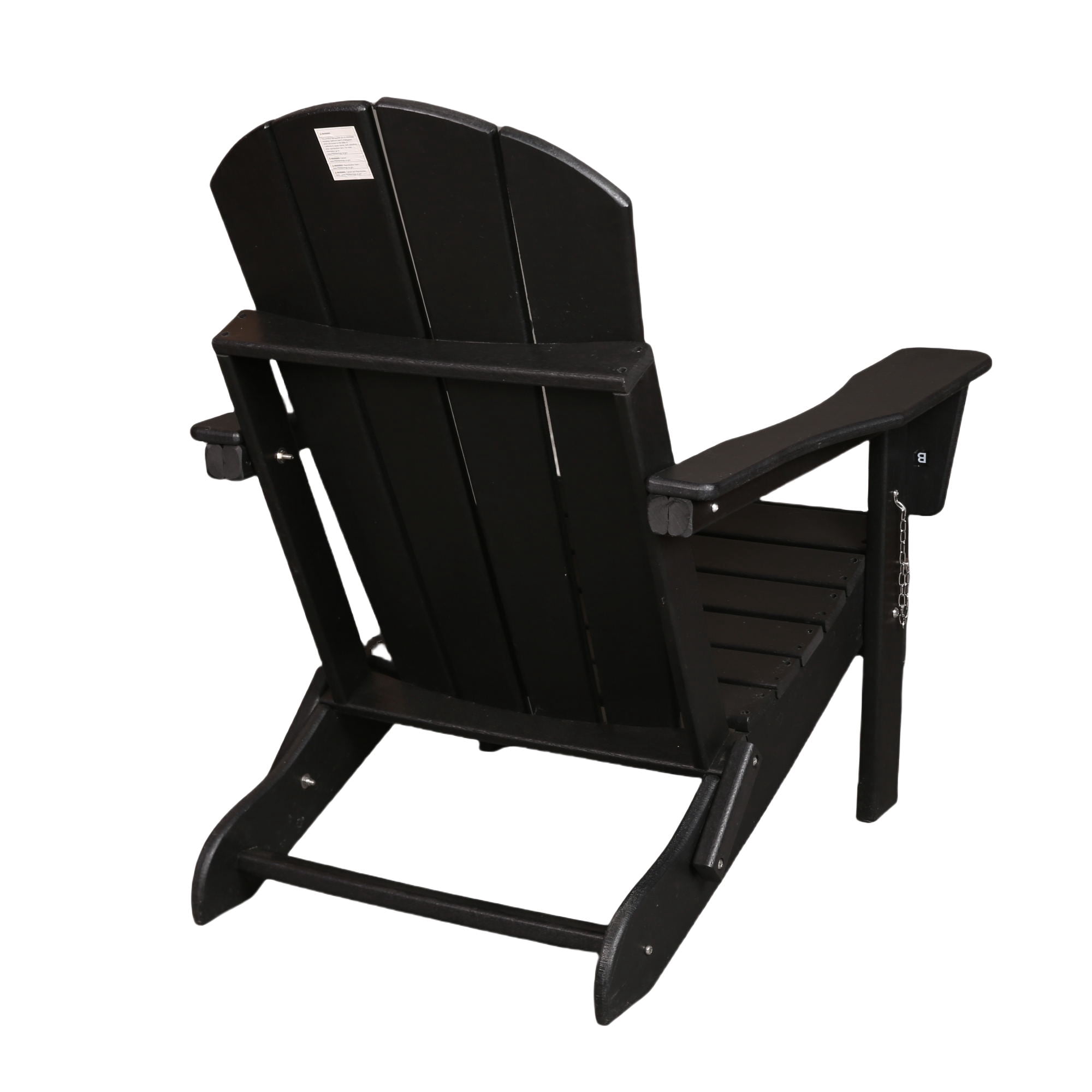 Banome All-Weather Folding Adirondack Chair - Stackable, Ergonomic Design, Relaxing Arm Rests - HDPE Construction