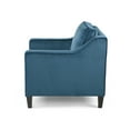 thumbnail image 2 of Noble House Milo Velvet Club Chair, Blue, 2 of 8