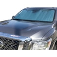 thumbnail image 2 of HeatShield, The Original Windshield Sun Shade, Custom-Fit for Nissan Titan Truck (Standard Cab) w/ Sensor 2017, 2018, 2019, 2020, 2021, Silver Series, 2 of 4