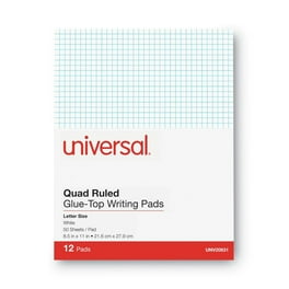 Writing Pad, Dotted Rule (4 sq/in), 50 White 8.5 x 11 Sheets Writing Pad, Dotted Rule (4 sq/in), 50 White 8.5 x 11 Sheets