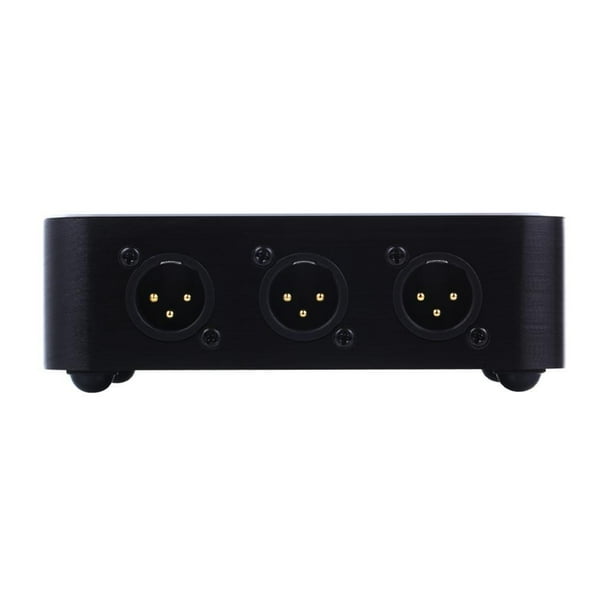 tssuouriy Premium Black XLR Splitter 6Level Signal Splitter for Audio
