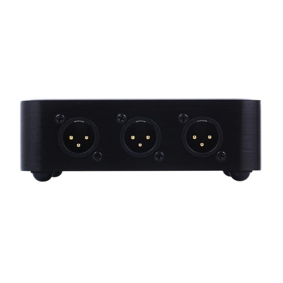 Injueey Divisor XLR Divisor de señal de 6 niveles Altavoz de audio Equipo de estudio Negro Sistemas de cine en casa