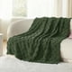thumbnail image 5 of Manta de cama, color verde bronce, supersuave, 130 x 180 cm, 5 of 9