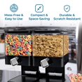 thumbnail image 4 of Zevro KCH-06134 Compact Dry Food Dispenser, Dual Control, Black/Chrome, 4 of 6