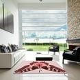 thumbnail image 7 of Ahgly Company Machine Washable Indoor Rectangle Transitional Brown Red Area Rugs, 5' x 8', 7 of 7