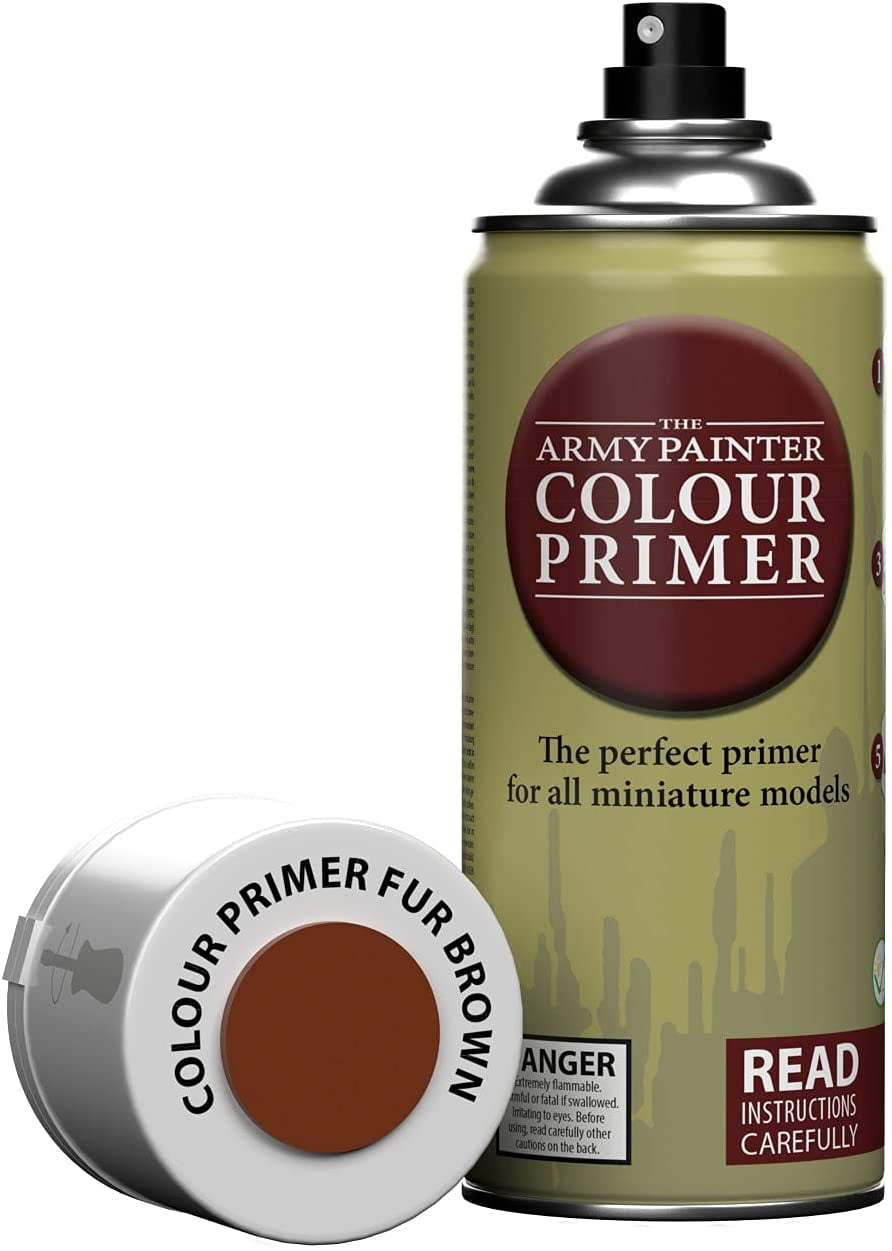 The Army Painter Color Primer Spray Paint, Fur Brown, 400ml Acrylic