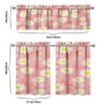 thumbnail image 6 of Artistic Daisy Print Kitchen Curtains - 3 PC Set with Valance, Cute Floral Rod Pocket Tiers for Farmhouse or Minimalist Window Decor, 6 of 6