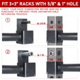 thumbnail image 2 of SYL Fitness Olympic Weight Plates Holder Power Rack Attachment Weights Storage Rack, Fit 3x3"" Rack (5/8"" & 1"" Hole), 2 of 4