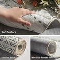 thumbnail image 5 of VUNATE 5'x7' Area Rugs for Living Room Washable Rugs Boho Moroccan Area Rug Soft Neutral Geometric Bohemian Carpet Distressed Indoor Rug for Bedroom Dining Room Office Foldable Nonslip Rug Sage Green, 5 of 7