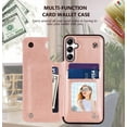thumbnail image 2 of Designed for Samsung Galaxy A54 Case Wallet with Card Holder,Women Mandala Emboss PU Leather with Stand Card Slots Magnetic Clasp Slim Protective Phone Case for Galaxy A54 5G (Rose Gold), 2 of 14