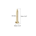 thumbnail image 2 of Uxcell 50pcs Small Tiny Brass Nails for DIY Pictures Wooden Boxes Household Accessories 1.5x12mm, 2 of 5
