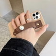 thumbnail image 4 of Compatible with iPhone 14 Pro Max Wrist Strap Case PU Leather Bracelet Adjustable Wrist Strap Kickstand Bumper Cute Luxury Fashion Protection Shockproof Cover for Women Girls, 4 of 7